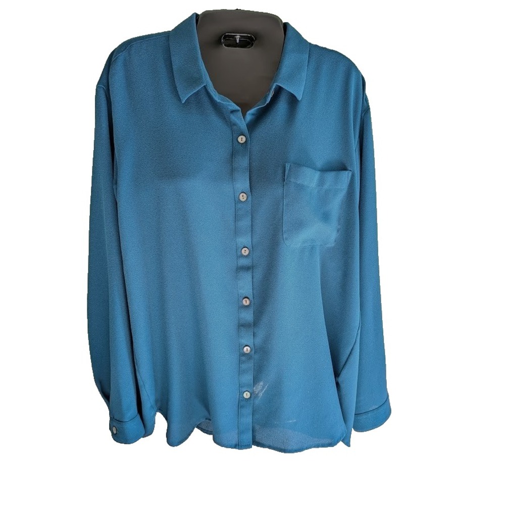 J. Jill Women's Button Top S Oversized Button Career Flowy Minimalist Timeless